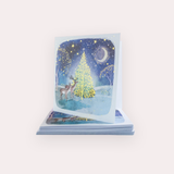 Moonlit Tree Christmas cards (pack of 10)