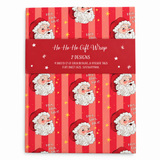 Ho Ho Ho Gift Wrap and Sticker Tags