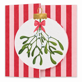 Mistletoe Bauble Christmas cards (pack of 10)
